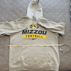 Nike Gray Mizzou Football Hoodie